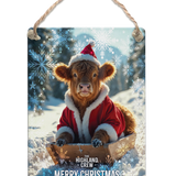 HIGHLAND CREW - Christmas Cow Sledging
