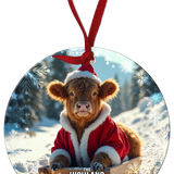 HIGHLAND CREW - Christmas Cow Sledging
