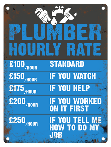 HUMOUR - Plumber Hourly Rate