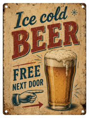HUMOUR - Ice Cold Beer Free Next Door
