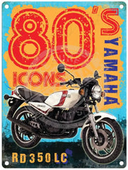 80's Icons - Yamaha RD350 LC metal sign