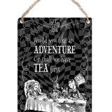 Alice in wonderland adventure or tea first metal dangler