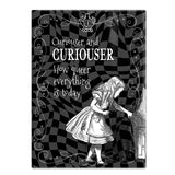 Alice in wonderland Curiouser and curiouser fridge magnet