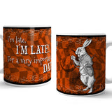 Alice in wonderland I'm late, I'm late mug