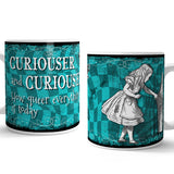 Alice in wonderland Curiouser and Curiouser mug