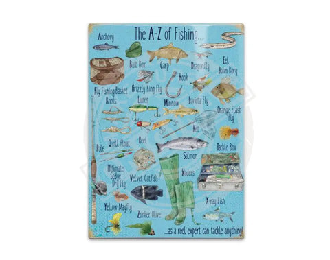 The A-Z of Fishing fridge magnet