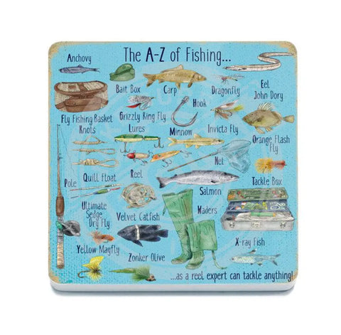 The A-Z of Fishing fridge magnet