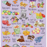 The A-Z of Sweets metal sign