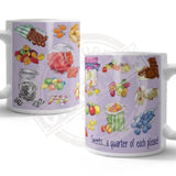 The A-Z of Sweets mug