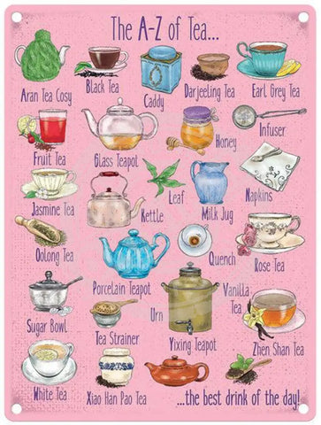 The A-Z of Tea fridge magnet