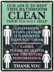 Aim to keep bathroom clean