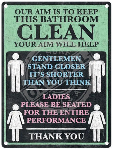 Aim to keep bathroom clean