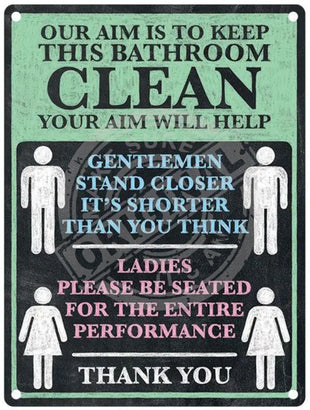 Aim to keep bathroom clean