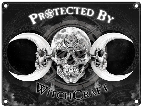 Alchemy - Protected By Witchcraft Metal Signs