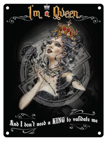 Alchemy - Tarot Queen Metal Signs