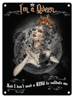 Alchemy - Tarot Queen Metal Signs