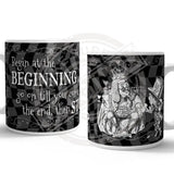 Alice in wonderland Begin at the beginning mug