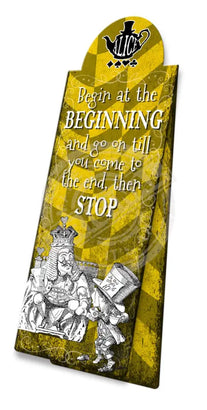 Alice In Wonderland Begin at the beginning Magnetic Bookmark