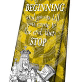 Alice in wonderland Begin at the beginning Magnetic Bookmark