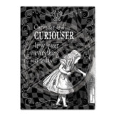 Alice in wonderland Curiouser and curiouser fridge magnet