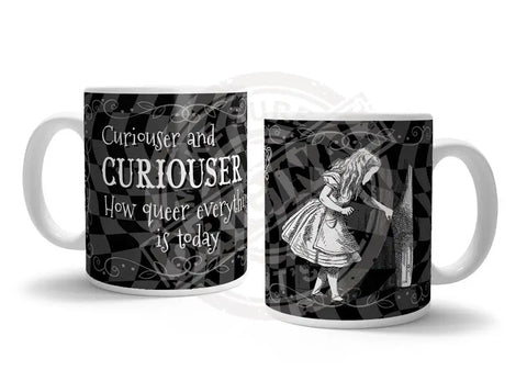 Alice in wonderland Curiouser and curiouser metal wall sign 