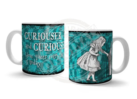 Alice in wonderland Curiouser and Curiouser fridge magnet