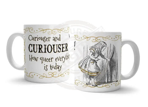 Alice in wonderland Curiouser and Curiouser fridge magnet