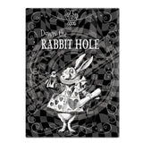 Alice in wonderland Down the Rabbit Hole fridge magnet