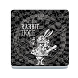 Alice in wonderland Down the Rabbit Hole melamine coaster