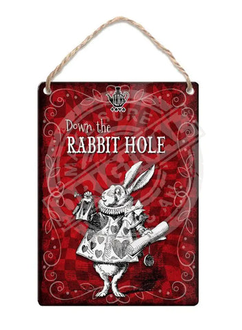 Alice in wonderland Down the Rabbit Hole fridge magnet