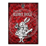 Alice in wonderland Down the Rabbit Hole fridge magnet