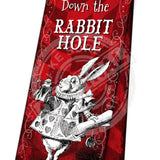 Alice in wonderland Down the Rabbit Hole magnetic bookmark