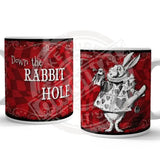 Alice in wonderland Down the Rabbit Hole mug