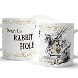 Alice in wonderland Down the Rabbit Hole mug