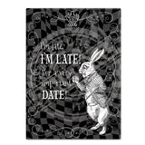 Alice in wonderland I'm Late I'm Late fridge magnet