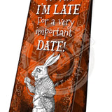 Alice in wonderland I'm late, I'm late magnetic bookmark