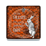 Alice in wonderland I'm late, I'm late coaster