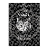 Alice in wonderland I'm not crazy fridge magnet