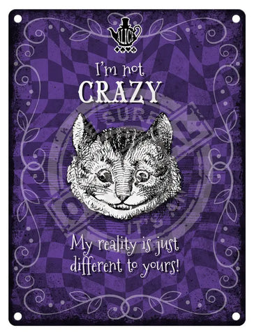 Alice in wonderland I'm not Crazy fridge magnet