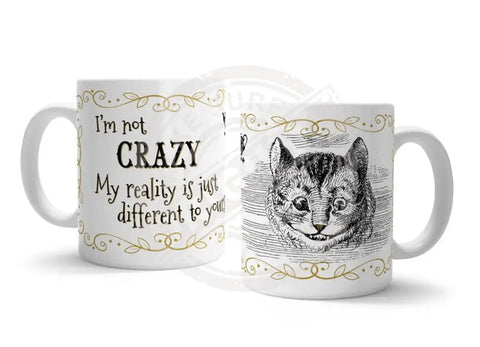 Alice in wonderland I'm not Crazy fridge magnet