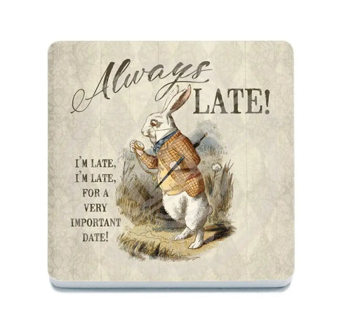 March Hare Always late for a very important date fridge magnet