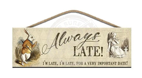 March Hare Always late for a very important date fridge magnet