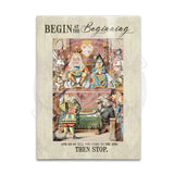 Alice begin at the beginning court scene fridge magnet