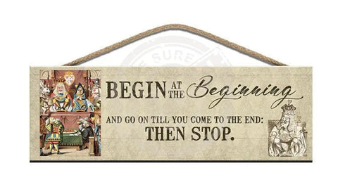 Alice begin at the beginning court scene fridge magnet