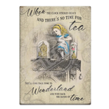 Alice In Wonderland - Clock Strikes Heavy Fridge Magnet Metal Signs