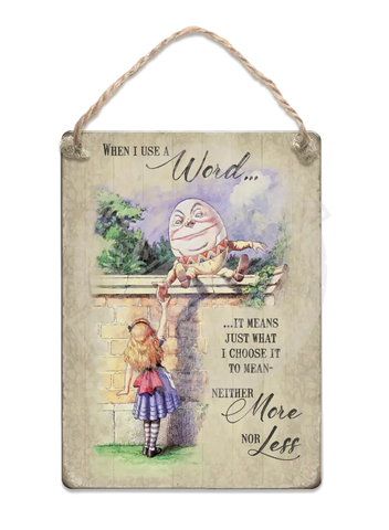 Alice In Wonderland - Humpty Dumpty Fridge Magnet Metal Signs