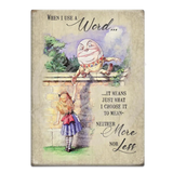 Alice In Wonderland - Humpty Dumpty Fridge Magnet Metal Signs