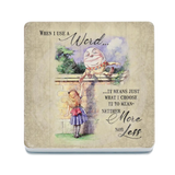 Alice In Wonderland - Humpty Dumpty Melamine Coaster Metal Signs