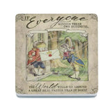 Alice In Wonderland - If Everyone Minded Their Own Business Melamine Coaster Metal Signs