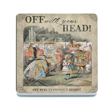 Alice In Wonderland - Off With Your Head Fridge Magnet Metal Signs